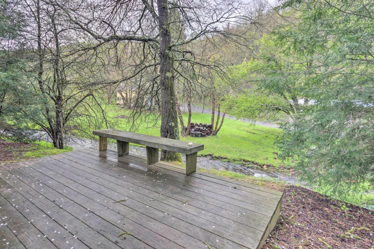 Upscale Rustic Duplex On Stream, Near Blowing Rock Eksteriør billede